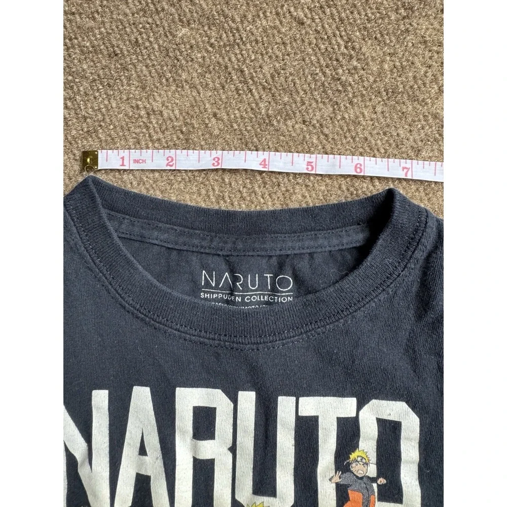 Naruto Shadow Clone Squad Art Boys Black T Shirt Small Shippuden Collection